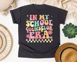 In My School Counselor Era in Graphite Comfort Colors 1717 tee