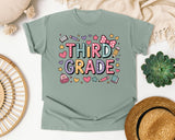 Third Grade Doodle in Bay Comfort Colors 1717 tee