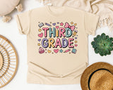 Third Grade Doodle in Ivory Comfort Colors 1717 tee