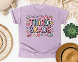 Third Grade Doodle in Orchid Comfort Colors 1717 tee
