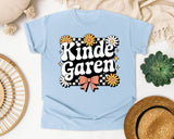 Kindergarten Daisy Bow in Chambray Comfort Colors 1717 tee