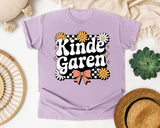 Kindergarten Daisy Bow in Orchid Comfort Colors 1717 tee
