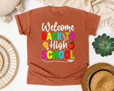 Welcome Back To High School in Yam Comfort Colors 1717 tee