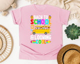Back To School And Looking Cool Bus in Blossom Comfort Colors 1717 tee