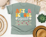 After School Squad in Bay Comfort Colors 1717 tee