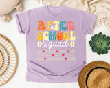 After School Squad in Orchid Comfort Colors 1717 tee