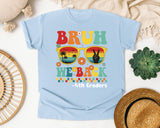 Bruh We Back 4th Graders in Chambray Comfort Colors 1717 tee