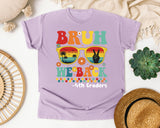 Bruh We Back 4th Graders in Orchid Comfort Colors 1717 tee