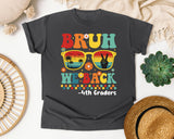 Bruh We Back 4th Graders in Pepper Comfort Colors 1717 tee