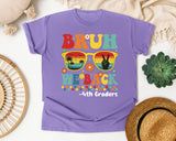 Bruh We Back 4th Graders in Violet Comfort Colors 1717 tee