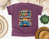 I'm Ready To Crush First Grade Controller in Berry Comfort Colors 1717 tee