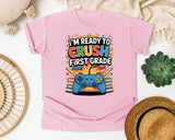 I'm Ready To Crush First Grade Controller in Blossom Comfort Colors 1717 tee