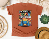 I'm Ready To Crush First Grade Controller in Yam Comfort Colors 1717 tee