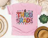 Third Grade Smiley in Blossom Comfort Colors 1717 tee
