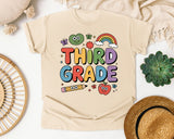 Third Grade Rainbow Frog in Ivory Comfort Colors 1717 tee
