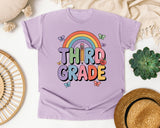 Third Grade Rainbow Butterfly in Orchid Comfort Colors 1717 tee