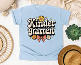 Kindergarten Retro Daisy in Chambray Comfort Colors 1717 tee