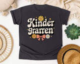 Kindergarten Retro Daisy in Graphite Comfort Colors 1717 tee