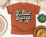 Kindergarten Retro Daisy in Yam Comfort Colors 1717 tee