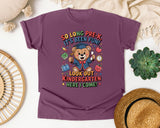 So Long Pre-K Bear Graduate in Berry Comfort Colors 1717 tee