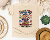 So Long Pre-K Bear Graduate in Ivory Comfort Colors 1717 tee