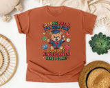 So Long Pre-K Bear Graduate in Yam Comfort Colors 1717 tee