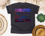 Education Confidence Breeds Hope in Graphite Comfort Colors 1717 tee