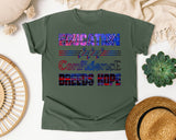 Education Confidence Breeds Hope in Moss Comfort Colors 1717 tee