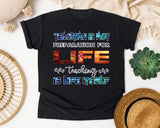 Teaching Is Life Itself in Black Comfort Colors 1717 tee