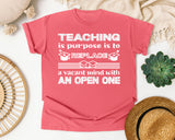 Teaching Replaces A Vacant Mind in Watermelon Comfort Colors 1717 tee