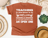Teaching Replaces A Vacant Mind in Yam Comfort Colors 1717 tee