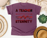 A Teacher Affects Eternity in Berry Comfort Colors 1717 tee
