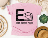 Education Hope Breeds Peace in Blossom Comfort Colors 1717 tee