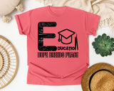 Education Hope Breeds Peace in Watermelon Comfort Colors 1717 tee