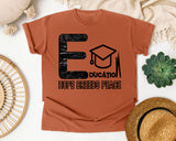 Education Hope Breeds Peace in Yam Comfort Colors 1717 tee