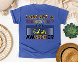 I Am Not A Teacher But An Awakener Bold in Flo Blue Comfort Colors 1717 tee