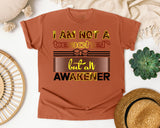 I Am Not A Teacher But An Awakener Bold in Yam Comfort Colors 1717 tee