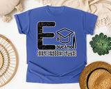 Education Hope Breeds Peace Dark Print in Flo Blue Comfort Colors 1717 tee