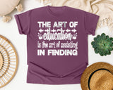 The Art Of Education Light Print in Berry Comfort Colors 1717 tee