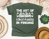 The Art Of Education Light Print in Moss Comfort Colors 1717 tee