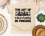 The Art Of Education in Ivory Comfort Colors 1717 tee