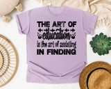 The Art Of Education in Orchid Comfort Colors 1717 tee