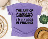The Art Of Education in Violet Comfort Colors 1717 tee