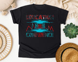 Education Breeds Confidence in Black Comfort Colors 1717 tee