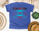 Education Breeds Confidence in Flo Blue Comfort Colors 1717 tee