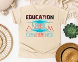 Education Breeds Confidence in Ivory Comfort Colors 1717 tee