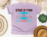 Education Breeds Confidence in Orchid Comfort Colors 1717 tee