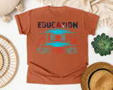 Education Breeds Confidence in Yam Comfort Colors 1717 tee