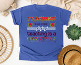 Teaching Is A Lifestyle Colorful in Flo Blue Comfort Colors 1717 tee