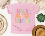 Back To School Pencil Pastel in Blossom Comfort Colors 1717 tee